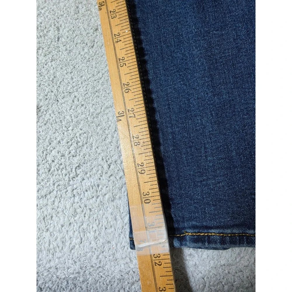 Levi 501 Original Mens 40/32 Jeans Blue Stretch Straight Leg Button Fly Denim